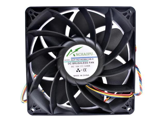14038 14cm 140x140x38mm 140mm fan DC12V 3.60A 4 lines large air volume suitable for supercomputer server chassis cooling fan