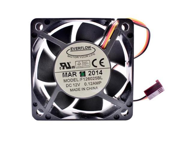 F126025BL 6cm 6025 60mm fan 60x60x25mm DC12V 0.12A dual ball mute speed monitoring for cooling fan of chassis power supply CPU