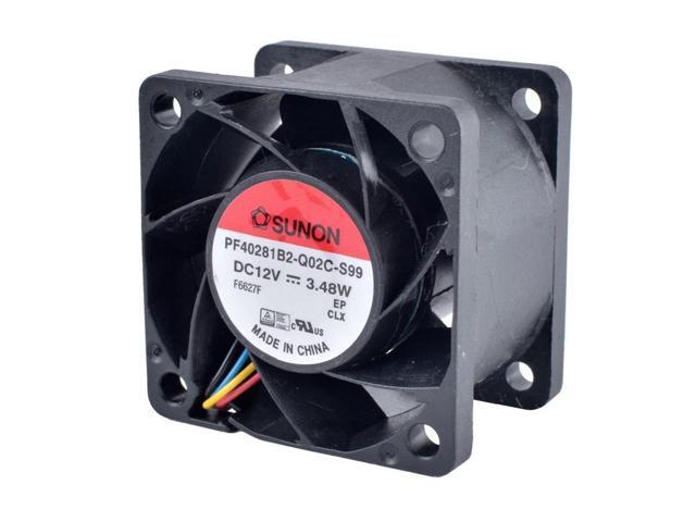 PF40281B2-Q02C-S99 4cm 40mm 4028 40x40x28mm 12V 3.48W PWM double ball bearing large air volume cooling fan