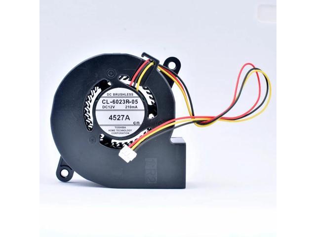 CL-6023R-05 60x60x23mm 60mm fan DC12V 210MA 4527A Turbo blower cooling fan suitable for projectors and retrofit cooling