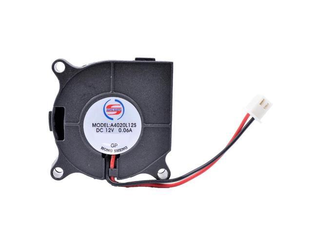 A4020L12S DC 12V 0.06A 2-Pin Brushless Cooling Cooler Centrifugal Blower Fan 4020