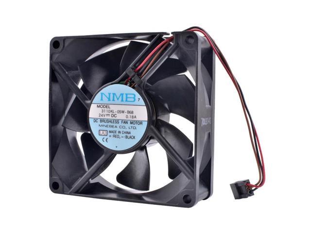 3110KL-05W-B68 8cm 80mm fan 8025 24V 0.18A Double ball bearing mute inverter industrial computer cooling fan