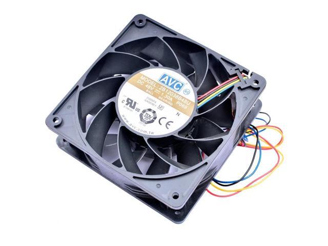 2B12038B48U 120mm 120x120x38mm 12cm DC48V 1.30A 4-line high-volume cooling fan for server cabinet