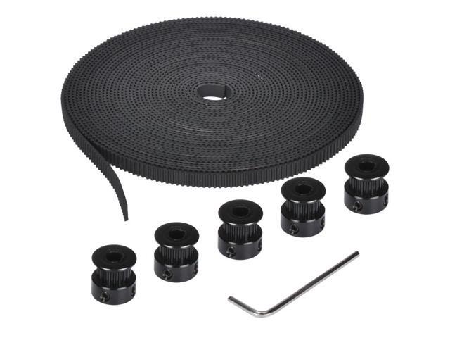 3D Printer Parts GT2 belt 20 teeth GT2 Timing Pulley and 5M GT2-6mm GT2 Timing Belt KIT for 3D printer