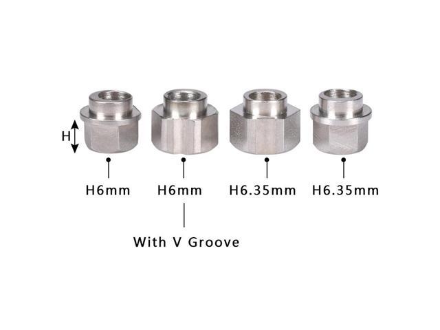 10PCS 3D printer parts Openbuilds eccentric column / isolation column hexagonal bore 5MM 6MM V groove stainless steel