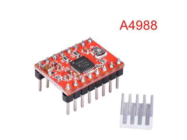 1pc 3D Printer parts A4988 Stepper Motor Driver Module with Heatsinks Reprap Board Suitable Ramps 1.4 For 3D Printer