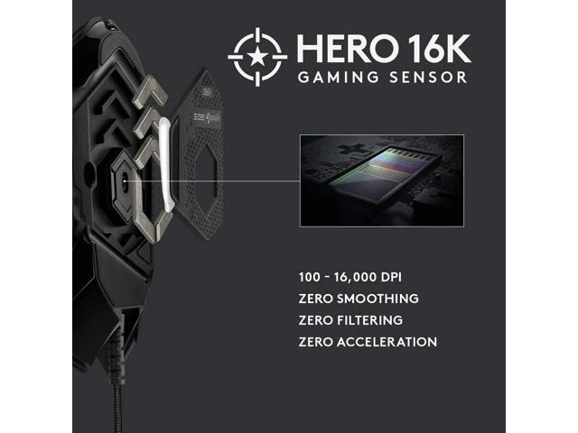 Logitech - G502 HERO SE Wired Optical Gaming Mouse with RGB Lighting - Wired - Black - image 3