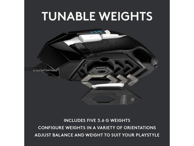 Logitech - G502 HERO SE Wired Optical Gaming Mouse with RGB Lighting - Wired - Black - image 7