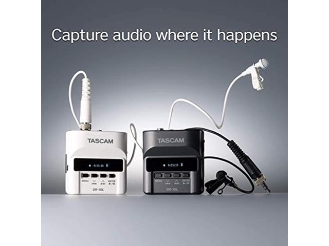 Tascam DR-10L Compact Digital Audio Recorder and Lavalier Mic Combo