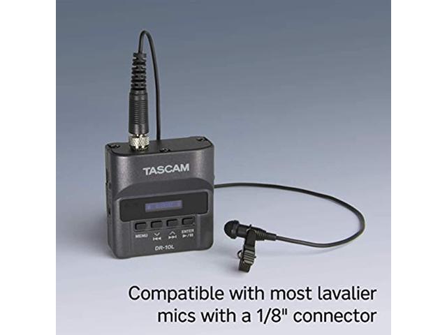 Tascam DR-10L Compact Digital Audio Recorder and Lavalier Mic Combo