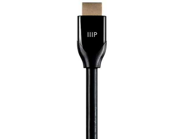 Monoprice Certified Premium High Speed HDMI Cable, 4K @ 60Hz, HDR, 18Gbps, 28AWG, YUV 4:4:4, 15ft, Black