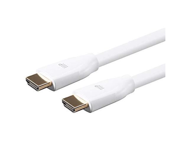 Monoprice HDMI Cable - 3 Feet - White Certified Premium, High Speed, 4k@60Hz, HDR, 18Gbps, 28AWG, YUV 4:4:4, Compatible with UHD TV and More