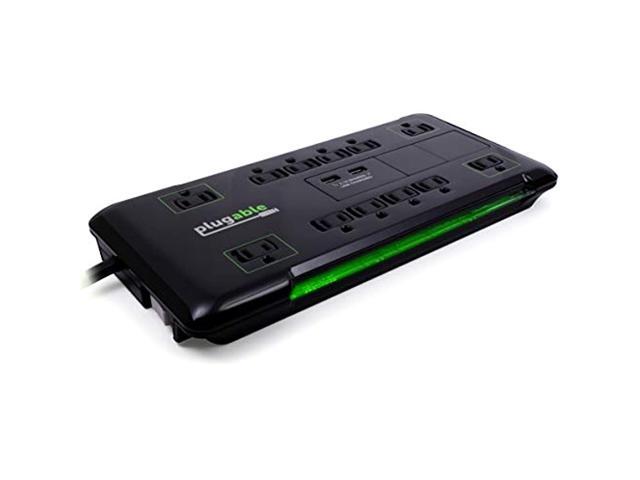 Plugable 12-Outlet Power Strip with 2-Port USB Charger (6 ft/2m Cable) - image 9