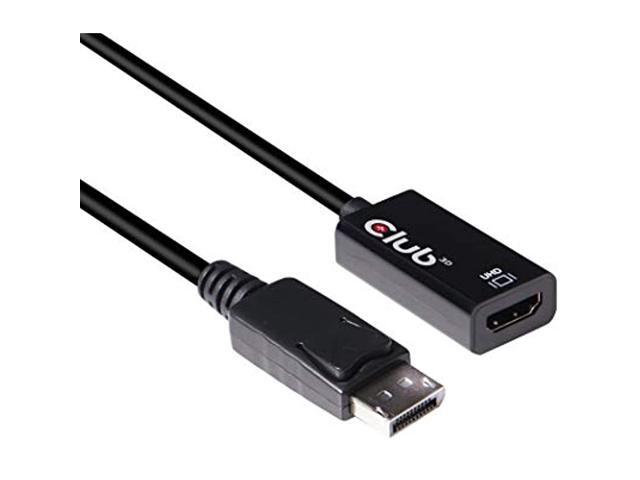 Club 3D CAC-1080 0.63 DisplayPort/HDMI Audio/Video Cable Black - image 2