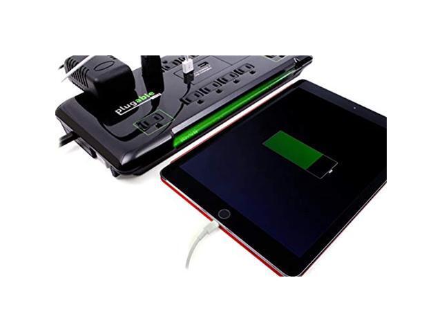 Plugable 12-Outlet Power Strip with 2-Port USB Charger (6 ft/2m Cable) - image 11