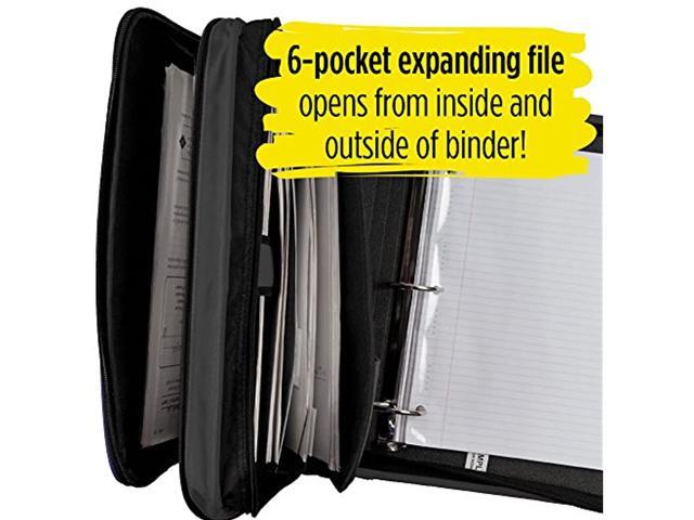 Five Star 2 Zipper Binder Plus Multi Access File Black - Zipper Binders