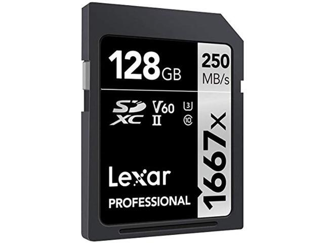 Lexar SILVER Series Professional 1667x 128GB UHS-II SDXC Memory Card, 2-Pack