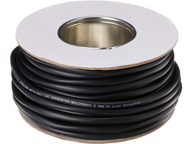 Monoprice Speaker Wire, CMP Rated, 2-Conductor, 12AWG, 100ft, Black