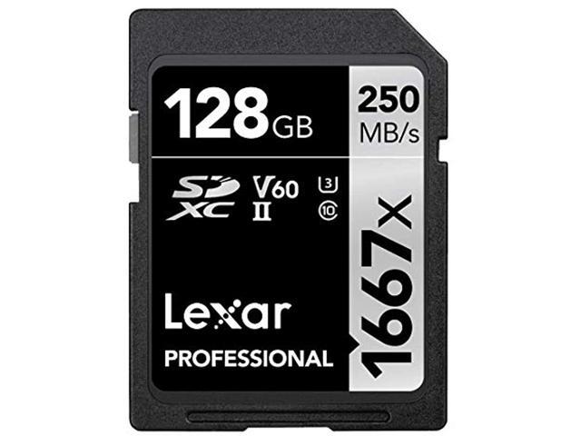 Lexar SILVER Series Professional 1667x 128GB UHS-II SDXC Memory Card, 2-Pack