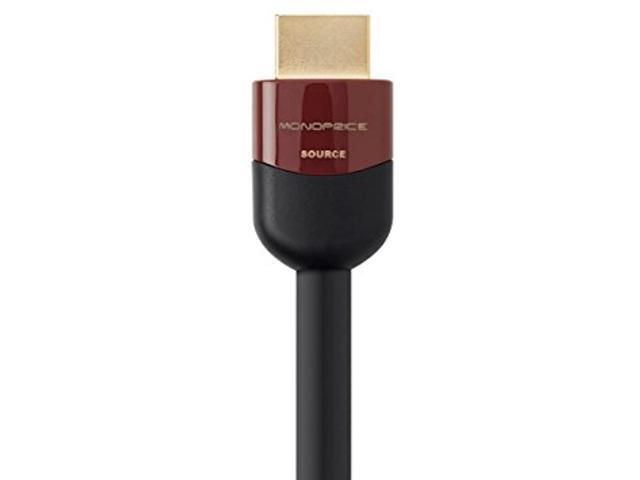 Monoprice HDMI Cable - 35 Feet - Black High Speed, Active Chipset, 4K@60Hz, HDR, 18Gbps, 26AWG, YUV, 4:4:4, CL2 - Cabernet Ultra Series