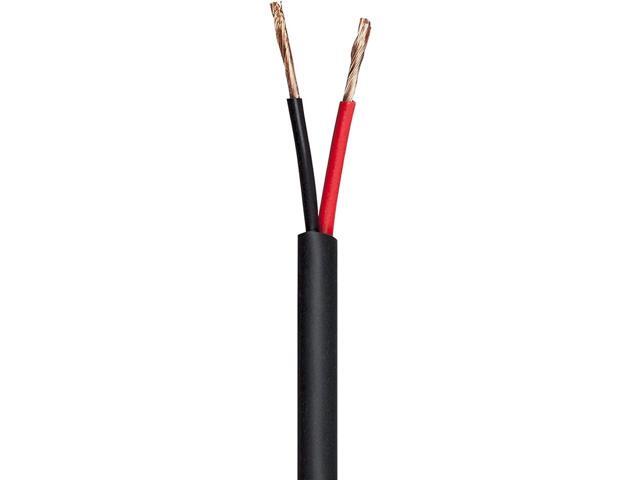 Monoprice Speaker Wire, CMP Rated, 2-Conductor, 18AWG, 100ft, Black