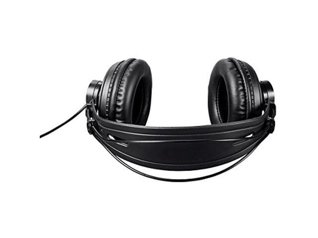 Monoprice 116150 Modern Retro Over Ear Headphones - perfect for mobile devices, HiFi, and audio/video production, Black