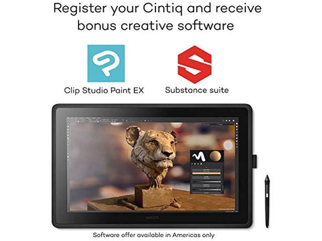 Wacom - Cintiq 22 Pen Display Drawing Tablet - Black - image 9