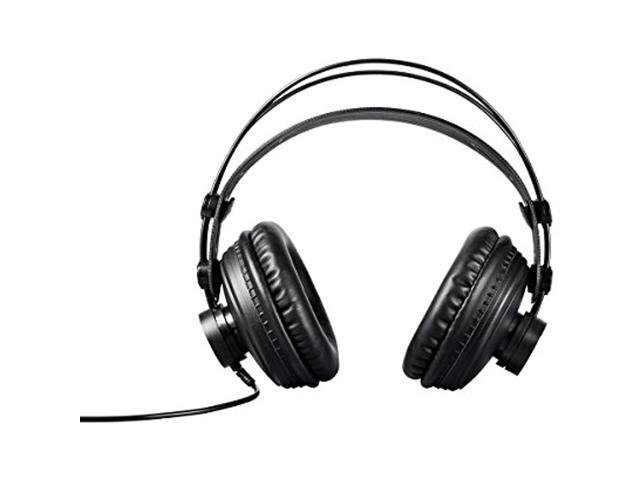 Monoprice 116150 Modern Retro Over Ear Headphones - perfect for mobile devices, HiFi, and audio/video production, Black