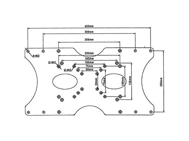 Mount-It! VESA Mount Adapter Plate | Conversion Kit Allows 50x50 75x75 100x100 200x200 to Fit Up to 400x200 mm Patterns - image 7