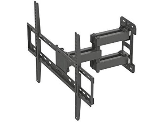 Monoprice Titan Series Full Motion Single Stud Dual Arm Wall Mount For Large Up to 70' Inch TVs Displays, Max 99 LBS. 200x200 to 600x400, Black