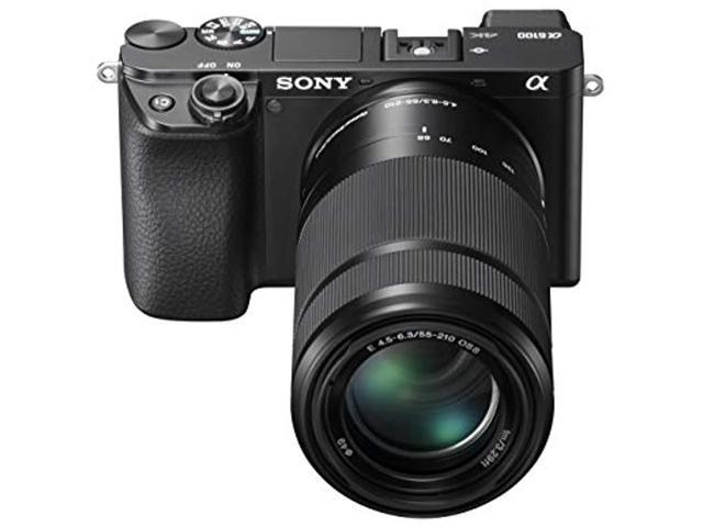 Sony - Alpha 6100 Mirrorless Camera 2-Lens Kit with E PZ 16-50mm and E 55-210mm Lenses - Black - image 7
