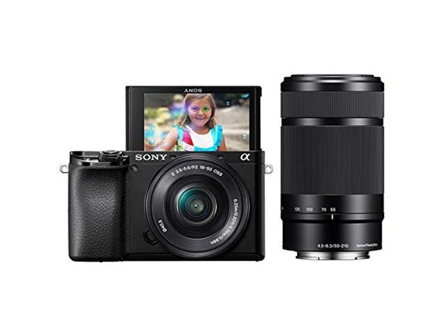 Sony - Alpha 6100 Mirrorless Camera 2-Lens Kit with E PZ 16-50mm and E 55-210mm Lenses - Black - image 5