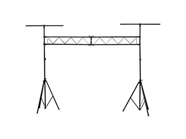 Monoprice Lighting Stand System With Truss 220 lbs Maximum Load, Extends up to 12.5 ft tall, T-bars are 4 ft wide - Stage Right Series