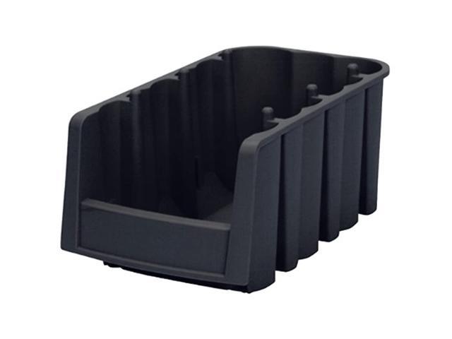 AKRO-MILS 30716BLACK Hang & Stack Storage Bin, Plastic, Black, 5 in H, 6 5/8 in