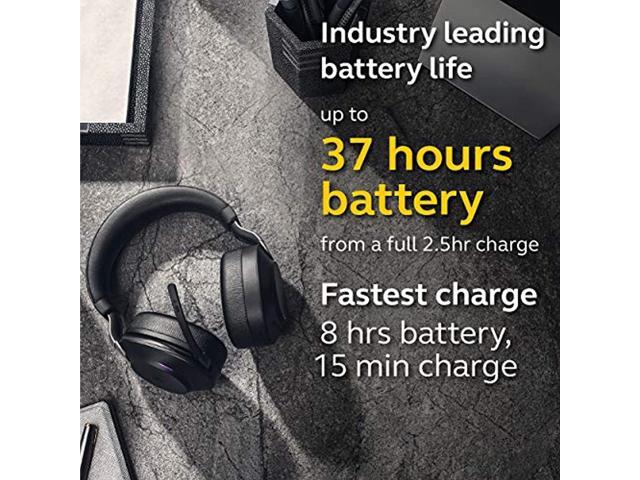 Jabra Evolve2 85 Link380a UC Stereo Headset - Black - image 11