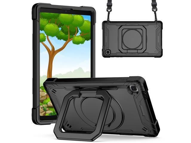 Epicgadget Samsung Galaxy Tab A7 Lite Case 8.7 inch Hybrid Shockproof 360 Rotating Ring Stand Cover Case with Shoulder Straps for Samsung Tab A7...