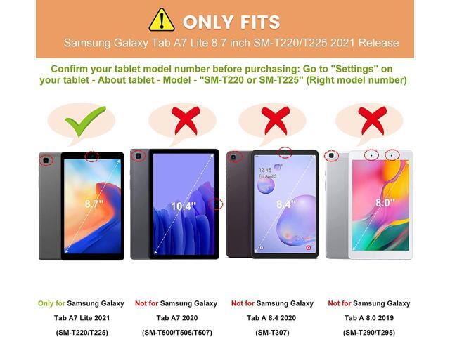 Epicgadget Case for Samsung Galaxy Tab A7 Lite 8.7 Inch (SM-T220/T225/T227U) Released 2021 - Lightweight Tri-Fold Stand Hard Shell Case Smart Cover...
