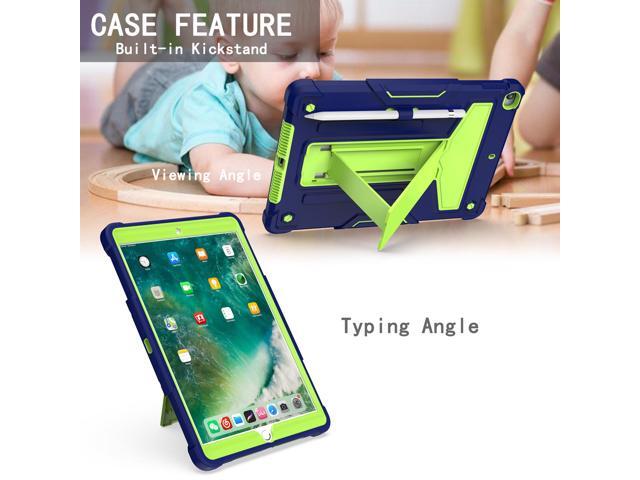 EpicGadget Case for iPad 10.2 (9th/8th/7th Gen) 2021/2020/2019, Protective Rugged Hybrid Case with Kickstand Pencil Holder Cover Case for Apple...