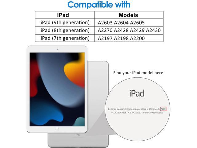 2 Pack Epicgadget iPad 10.2 Screen Protector, Ultra HD Clear Anti Bubble Anti Scratch 9H Hardness Tempered Glass Screen Film for Apple 10.2-inch...