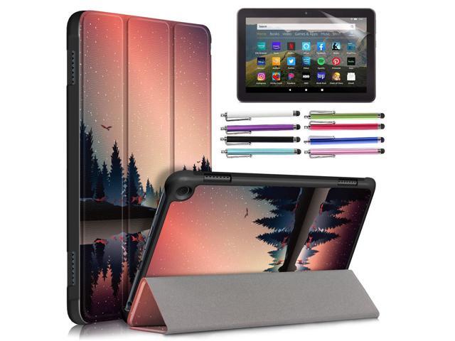 EpicGadget Amazon Fire HD 8 & HD 8 Plus Case (12th Generation/10th Generation, 2022/2020 Release) Slim PU Leather Trifold Stand Cover Auto...