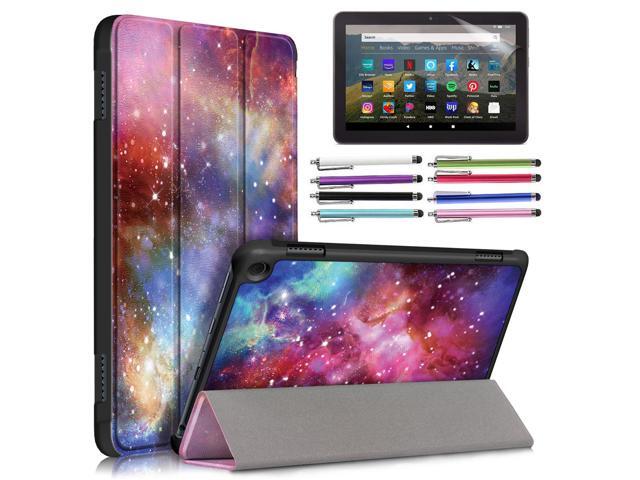 EpicGadget Amazon Fire HD 8 & HD 8 Plus Case (12th Generation/10th Generation, 2022/2020 Release) Slim PU Leather Trifold Stand Cover Auto...