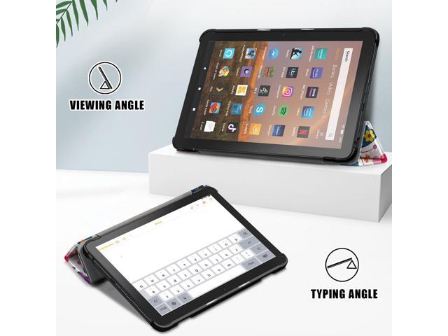 EpicGadget Amazon Fire HD 8 & HD 8 Plus Case (12th Generation/10th Generation, 2022/2020 Release) Slim PU Leather Trifold Stand Cover Auto...