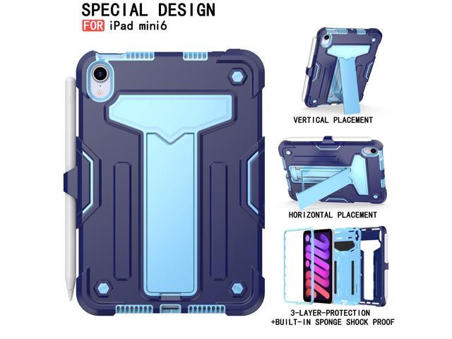 anicestore Case for iPad Mini 7 (A17 Pro) 7th Gen 2024 & iPad Mini 6th Gen 2021 - Dual Layer Protective Hybrid Cover With Kickstand Drop-Proof Case...