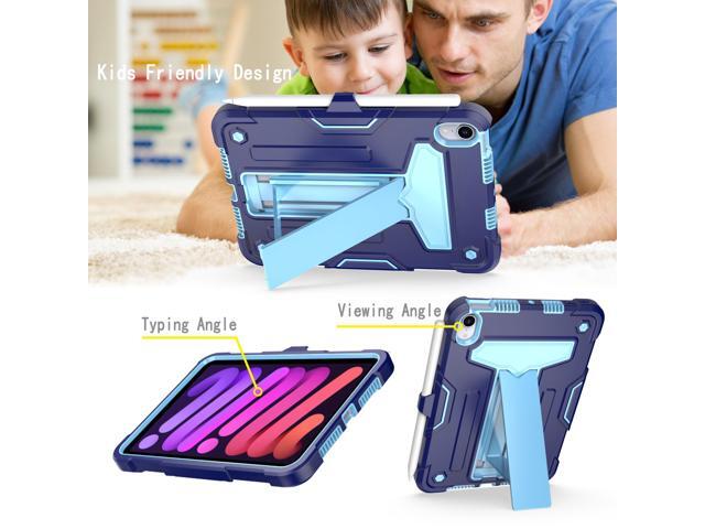 anicestore Case for iPad Mini 7 (A17 Pro) 7th Gen 2024 & iPad Mini 6th Gen 2021 - Dual Layer Protective Hybrid Cover With Kickstand Drop-Proof Case...