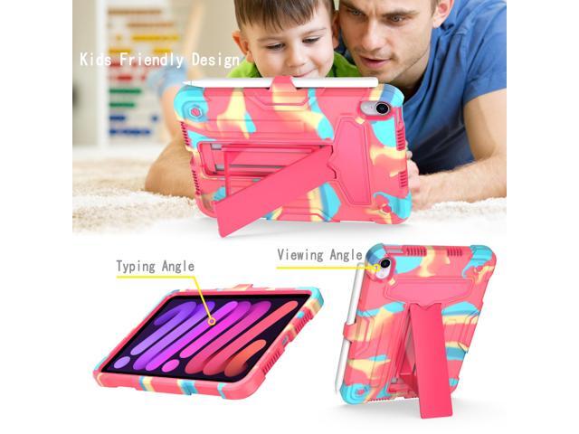 anicestore Case for iPad Mini 7 (A17 Pro) 7th Gen 2024 & iPad Mini 6th Gen 2021 - Dual Layer Protective Hybrid Cover With Kickstand Drop-Proof Case...