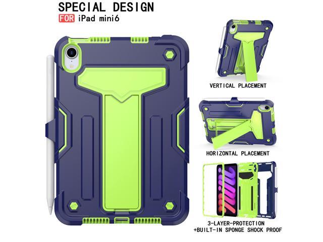anicestore Case for iPad Mini 7 (A17 Pro) 7th Gen 2024 & iPad Mini 6th Gen 2021 - Dual Layer Protective Hybrid Cover With Kickstand Drop-Proof Case...
