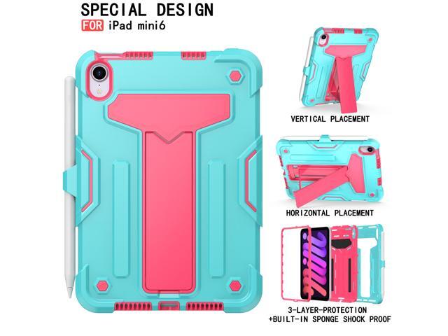 anicestore Case for iPad Mini 7 (A17 Pro) 7th Gen 2024 & iPad Mini 6th Gen 2021 - Dual Layer Protective Hybrid Cover With Kickstand Drop-Proof Case...
