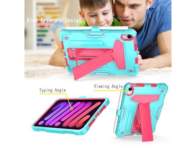 anicestore Case for iPad Mini 7 (A17 Pro) 7th Gen 2024 & iPad Mini 6th Gen 2021 - Dual Layer Protective Hybrid Cover With Kickstand Drop-Proof Case...