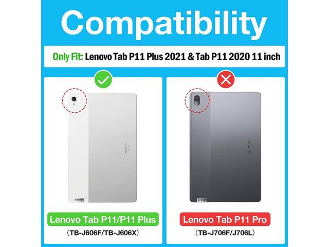Epicgadget Case for Lenovo Tab P11 Plus & Lenovo Tab P11 11' Tablet Shockproof Hybrid Cover with Kickstand Heavy Duty Rugged Case for Lenovo Tab...