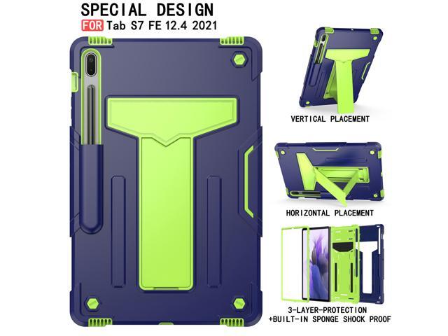 Epicgadget Galaxy Tab S7 FE Case 12.4" with Kickstand and Pencil Holder Shockproof Rugged Hybrid Cover Case for Samsung Galaxy Tab S7 FE 2021 12.4...